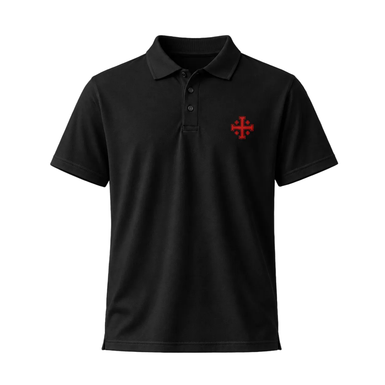 Polo Cruz de Jerusalén Bordado