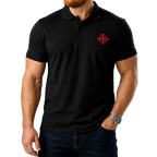 Polo Cruz de Jerusalén Bordado