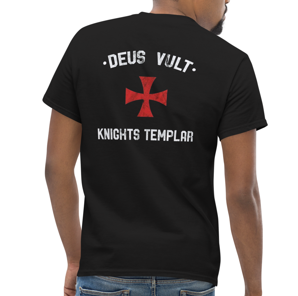 Deus Vult com cruz bordada