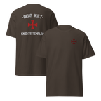Deus Vult com cruz bordada