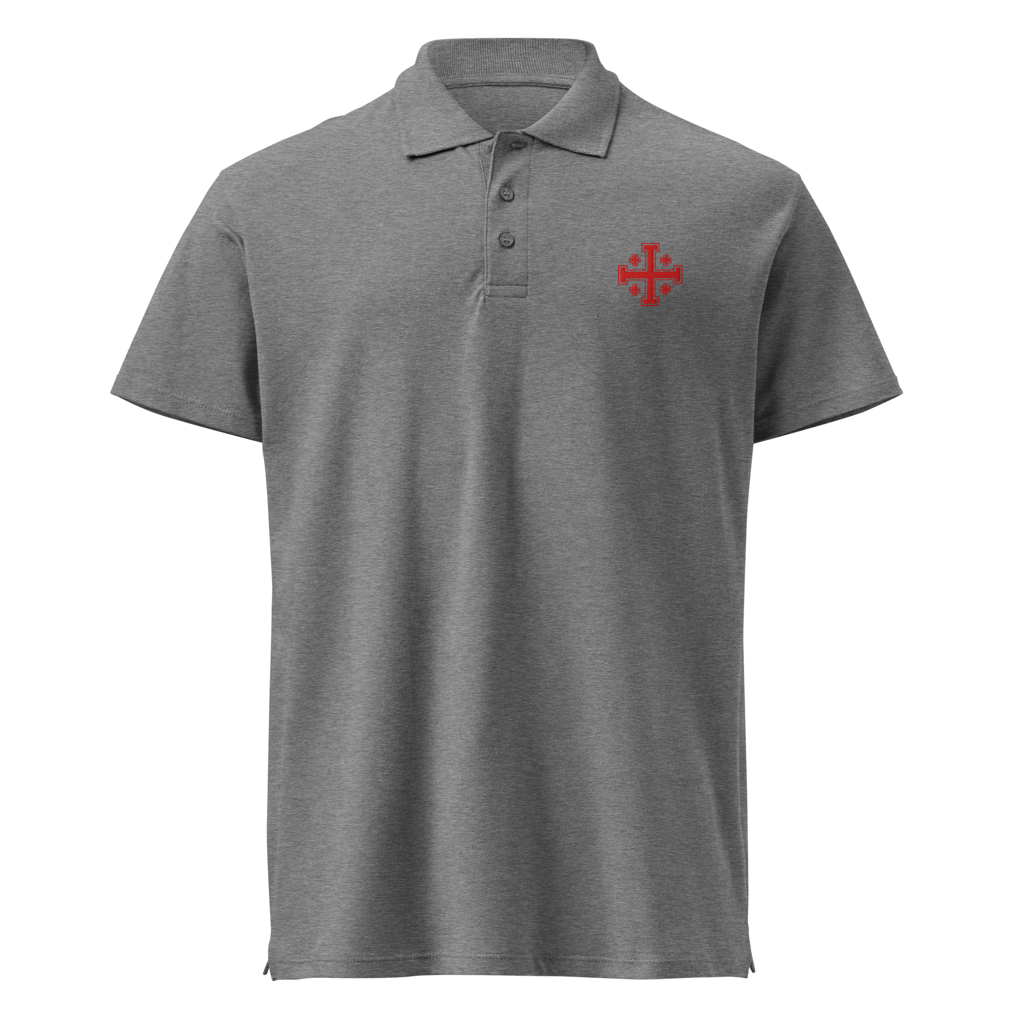 Polo Cruz de Jerusalén Bordado