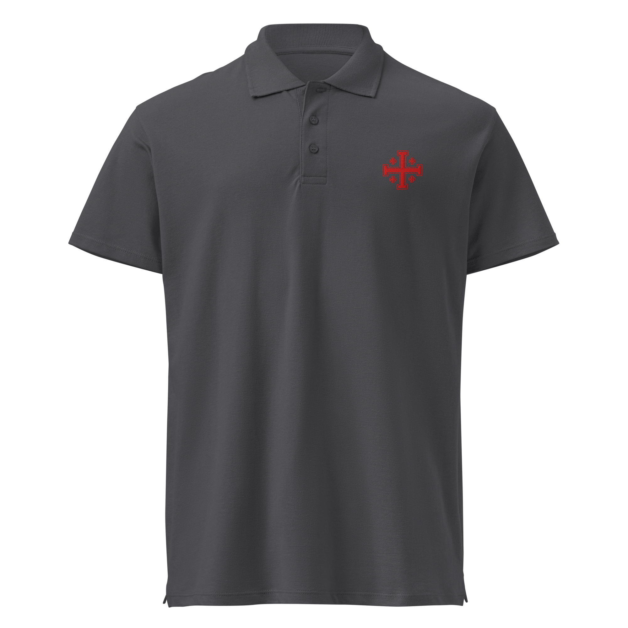 Polo Cruz de Jerusalén Bordado