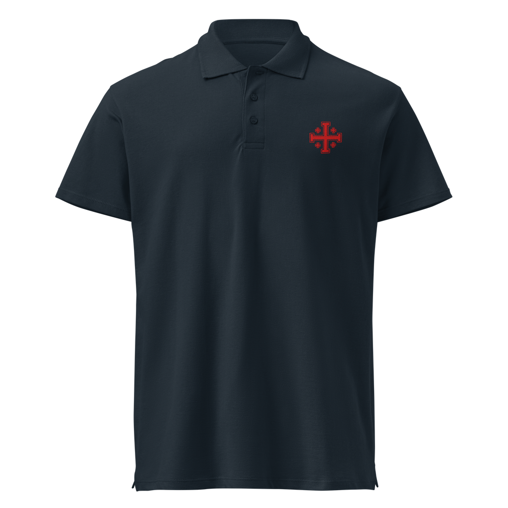 Polo Cruz de Jerusalén Bordado