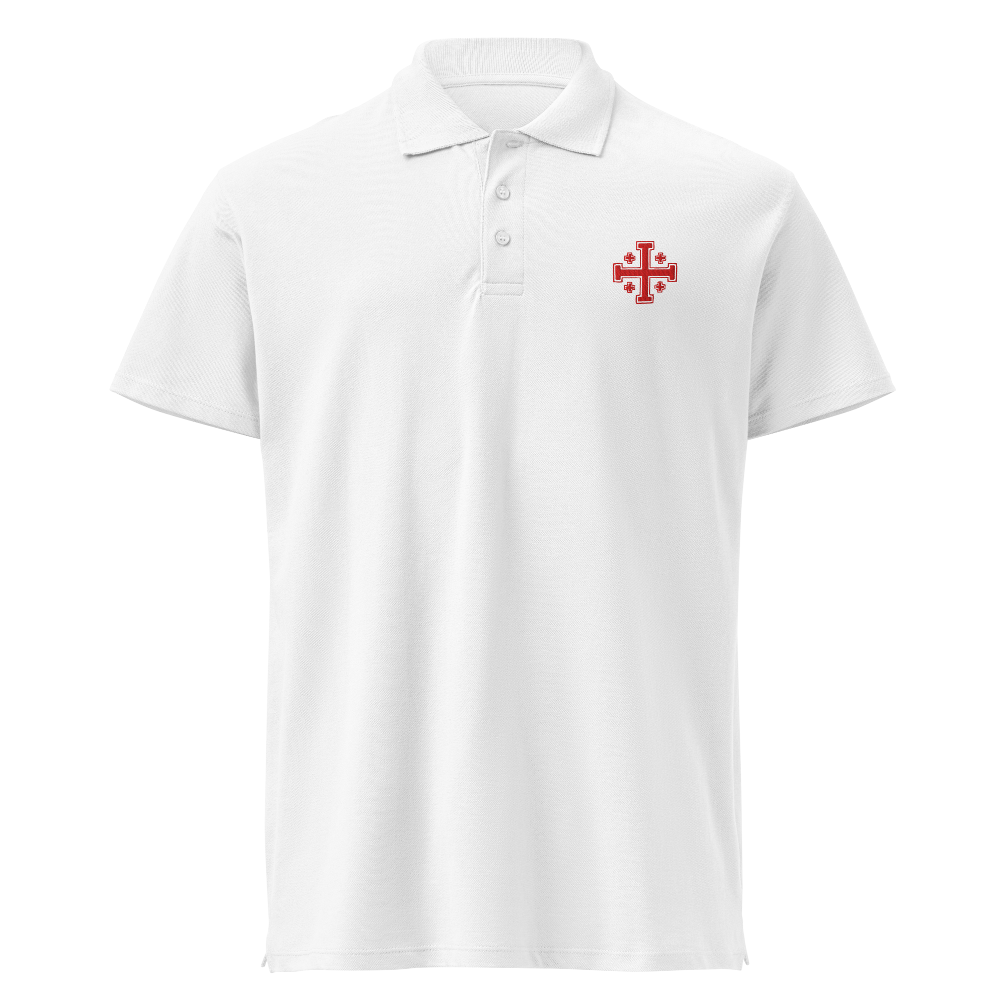 Polo Cruz de Jerusalén Bordado
